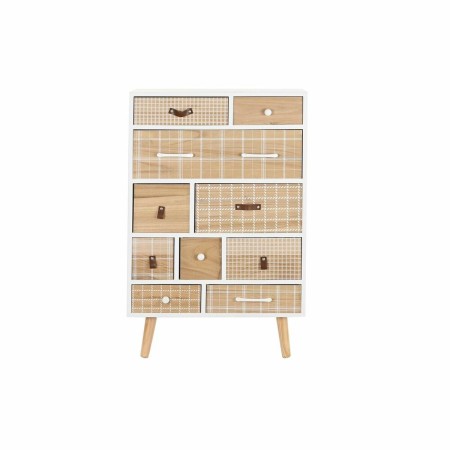 Caisson à Tiroirs DKD Home Decor Naturel Blanc Bois de paulownia (60 x 26 x 94 cm)