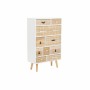 Caisson à Tiroirs DKD Home Decor Naturel Blanc Bois de paulownia (60 x 26 x 94 cm)