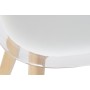 Chaise de Salle à Manger DKD Home Decor Naturel Bois Transparent Blanc Polycarbonate (54 x 47 x 81 cm)