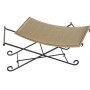 Banquette DKD Home Decor  Noir Métal Marron Clair Rotin (94 x 49 x 44 cm)