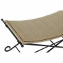 Banquette DKD Home Decor  Noir Métal Marron Clair Rotin (94 x 49 x 44 cm)