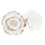 Pommeau DKD Home Decor 2 Unités Métal Grès Roses (4,5 x 4,5 x 3 cm)