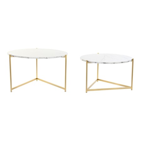 Set de 2 Tables Gigognes DKD Home Decor Métal MDF (73,5 x 73,5 x 45,56 cm)