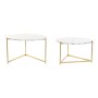 Set de 2 Tables Gigognes DKD Home Decor Métal MDF (73,5 x 73,5 x 45,56 cm)