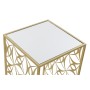 Jeu de 3 tables DKD Home Decor Miroir Doré Métal (40 x 40 x 70 cm)