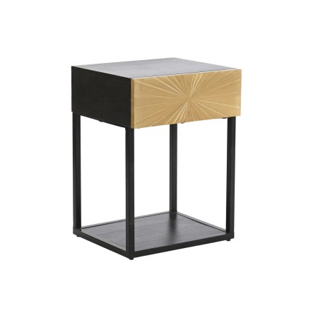 Table de Nuit DKD Home Decor Doré Métal Bois (35 x 40 x 55 cm)