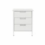 Caisson à Tiroirs DKD Home Decor Métal MDF Blanc (40 x 40 x 50 cm)