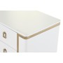 Table de Nuit DKD Home Decor Blanche Métal Bois (50 x 40 x 50 cm)