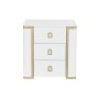 Table de Nuit DKD Home Decor Blanche Métal Bois (50 x 40 x 50 cm)