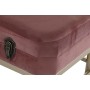 Banquette DKD Home Decor  Rose Doré Métal Velours (80 x 40 x 47 cm)
