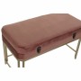 Banquette DKD Home Decor  Rose Doré Métal Velours (80 x 40 x 47 cm)