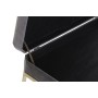Banquette DKD Home Decor  Gris Doré Métal Velours (80 x 40 x 47 cm)