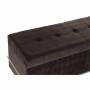 Banquette DKD Home Decor  Doré Métal Marron Velours (120 x 42 x 48 cm)