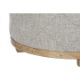 Banc de coffre DKD Home Decor Beige Bois Polyester (80 x 80 x 43 cm)
