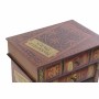 Caisson à Tiroirs DKD Home Decor Bois Livre Multicouleur Vintage PU (50 x 35 x 77 cm)