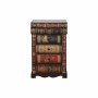 Caisson à Tiroirs DKD Home Decor Rouge Bleu Bois Marron Livre Vintage PU (42 x 32 x 67 cm)