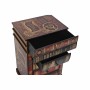 Caisson à Tiroirs DKD Home Decor Rouge Bleu Bois Marron Livre Vintage PU (42 x 32 x 67 cm)
