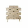 Caisson à Tiroirs DKD Home Decor Naturel Doré Bois MDF Blue marine Gris clair (80 x 36 x 93 cm)