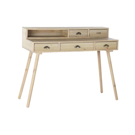 Bureau DKD Home Decor Naturel Bois MDF Blanc Magenta Blue marine (120 x 50 x 98,5 cm)