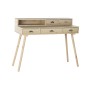 Bureau DKD Home Decor Naturel Bois MDF Blanc Magenta Blue marine (120 x 50 x 98,5 cm)