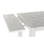 Table de Salle à Manger DKD Home Decor Blanc Bois de manguier (180 x 100 x 77 cm)