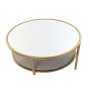 Table d'appoint DKD Home Decor Miroir Métal Aluminium Glamour (87 x 87 x 48 cm)