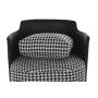 Fauteuil DKD Home Decor Noir Doré Métal Polyester Bicolore PU (75 x 80 x 80 cm)