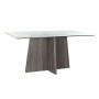 Table de Salle à Manger DKD Home Decor Verre Gris Transparent Bois MDF (160 x 90 x 75 cm)