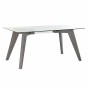 Table de Salle à Manger DKD Home Decor Verre Gris Transparent Bois MDF (160 x 90 x 75 cm)