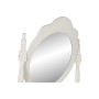 Coiffeuse DKD Home Decor Miroir Naturel Blanc ABS Bois MDF (75 x 40 x 142 cm)