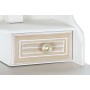 Coiffeuse DKD Home Decor Miroir Naturel Blanc ABS Bois MDF (75 x 40 x 142 cm)