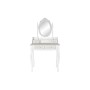 Coiffeuse DKD Home Decor Miroir Blanc ABS Bois MDF (75 x 40 x 142 cm)