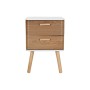 Table de Nuit DKD Home Decor MDF Bambou (40 x 40 x 57,5 cm)