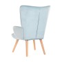 Siège DKD Home Decor Naturel Bois Polyester Bleu ciel (67 x 75 x 96 cm)