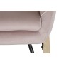 Fauteuil à Bascule DKD Home Decor Naturel Noir Rose Métal Polyester (66 x 80 x 90 cm)