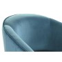 Fauteuil DKD Home Decor Doré Métal Turquoise Polyester (76 x 76 x 74 cm)