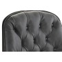 Siège DKD Home Decor Noir Métal Gris foncé PU (69 x 76 x 85 cm)