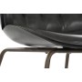 Chaise DKD Home Decor Gris foncé Métal PU (54,5 x 53 x 87 cm)