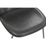 Chaise DKD Home Decor Gris foncé Métal PU (54,5 x 53 x 87 cm)