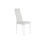 Chaise de Salle à Manger DKD Home Decor Métal Blanc PU (52 x 44 x 96 cm)