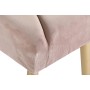 Banquette DKD Home Decor  Rose Métal Polyester (97 x 38 x 50 cm)