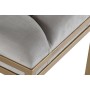 Banquette DKD Home Decor  Beige Métal Polyester (100 x 40 x 50 cm)