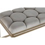 Banquette DKD Home Decor  Beige Métal Polyester (100 x 40 x 50 cm)