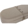 Banc de coffre DKD Home Decor Beige Métal Polyester (114 x 44 x 40 cm)