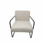 Fauteuil DKD Home Decor Noir Polyester Blanc Fer (64 x 74 x 79 cm)