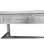 Table de Salle à Manger DKD Home Decor Bois Blanc Fer (160 x 80 x 80 cm)