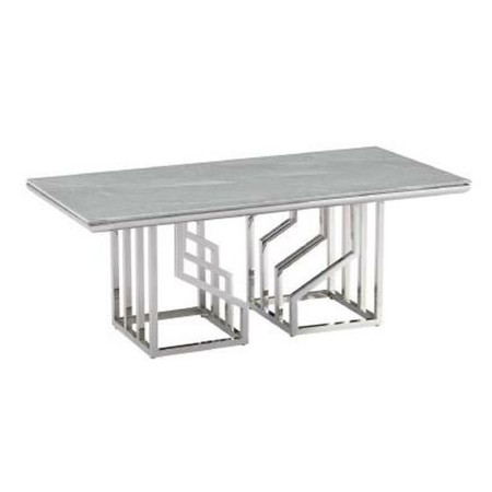 Table DKD Home Decor Verre Acier (120 x 60 x 40 cm)