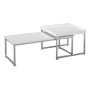 Jeu de 2 tables DKD Home Decor Acier Bois MDF (110 x 48 x 45 cm)