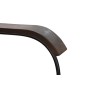 Chaise de Salle à Manger DKD Home Decor Noir Métal Bois Cuir Vert (65 x 66 x 73 cm)