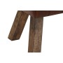 Banquette DKD Home Decor Bois Cuir Marron (132 x 38 x 48 cm) (126 x 36 x 53 cm)